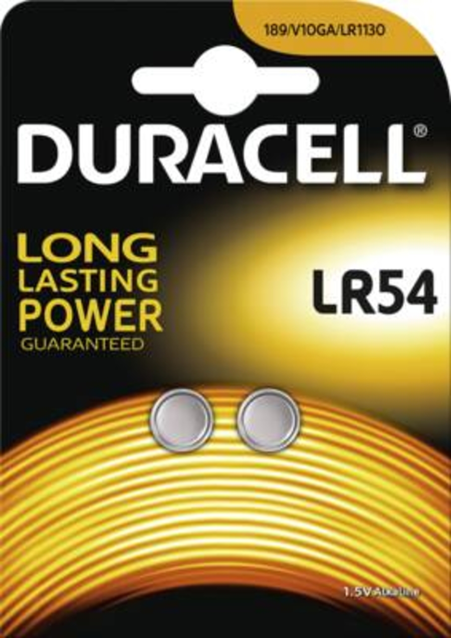 Duracell LR54 B2 Knopfzellenbatterie Electronics  2 Stk 