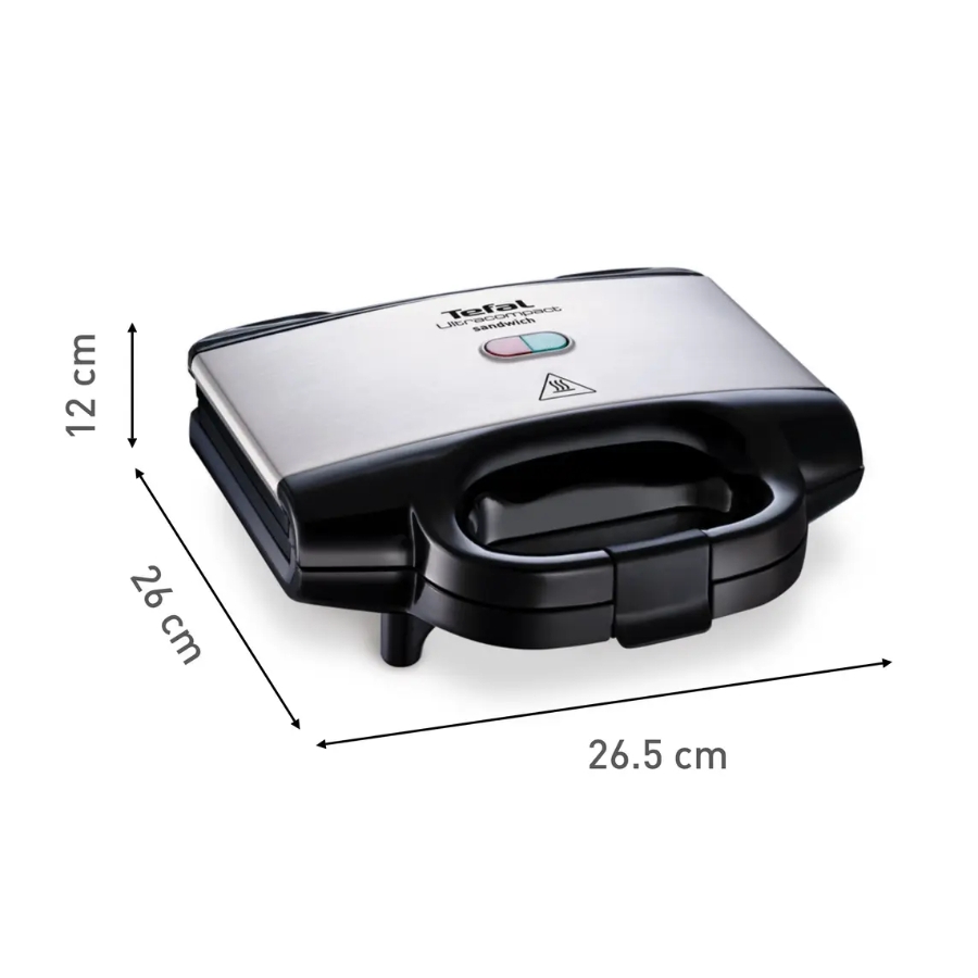 Tefal SM1552 Sandwichmaker Ultracompact  Edelstahl-Schwarz