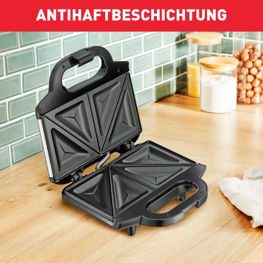 Tefal SM1552 Sandwichmaker Ultracompact  Edelstahl-Schwarz