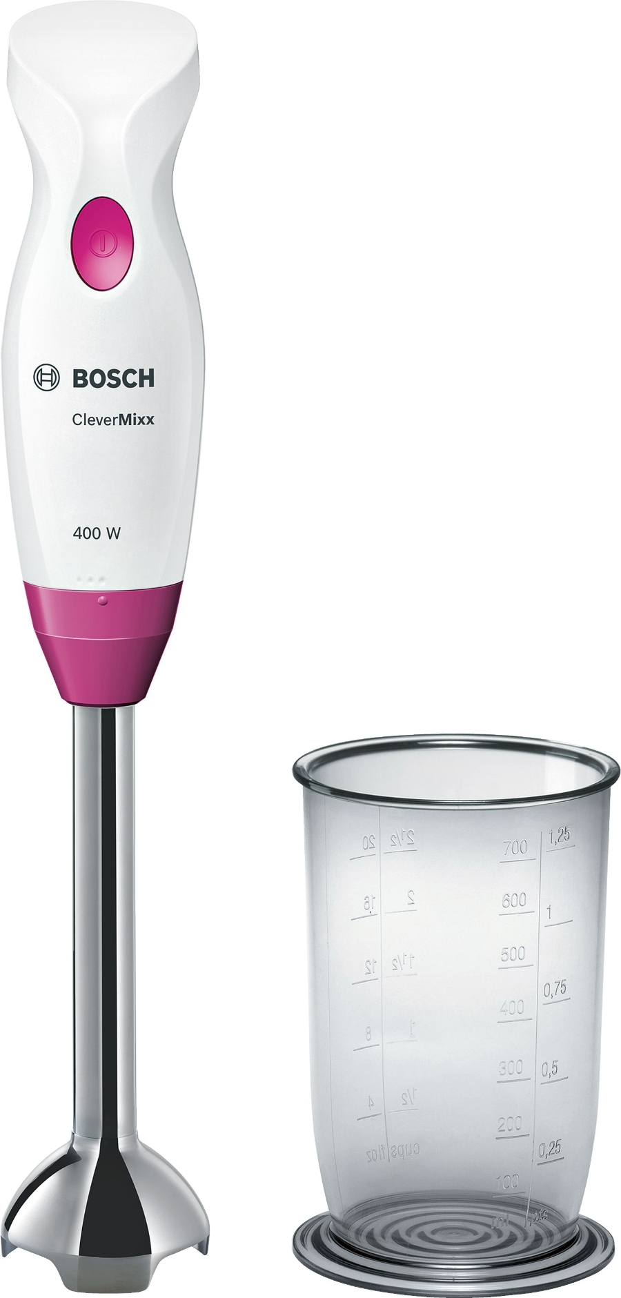 Bosch MSM2410PW CleverMixx Fun Stabmixer Weiss-Purple
