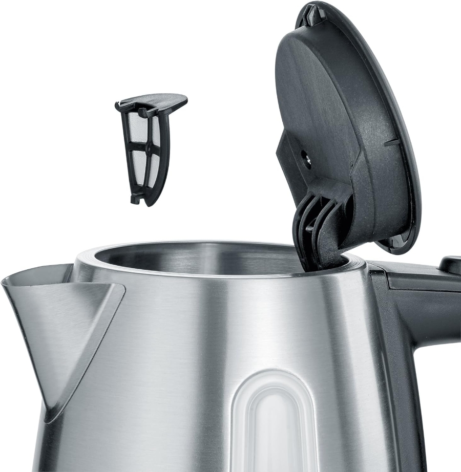 Severin WK3469 Wasserkocher Edelstahl-Schwarz  2.200 Watt 