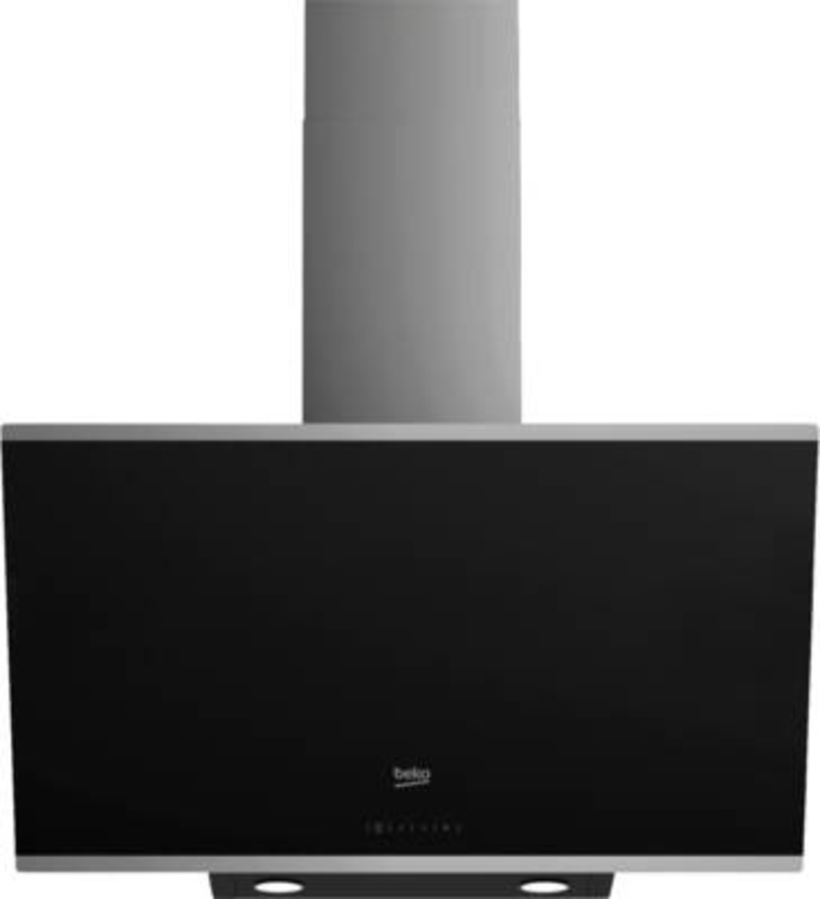 Beko HCA93640BH Dunstabzug Schräg 90 cm Schwarz-Edelstahl