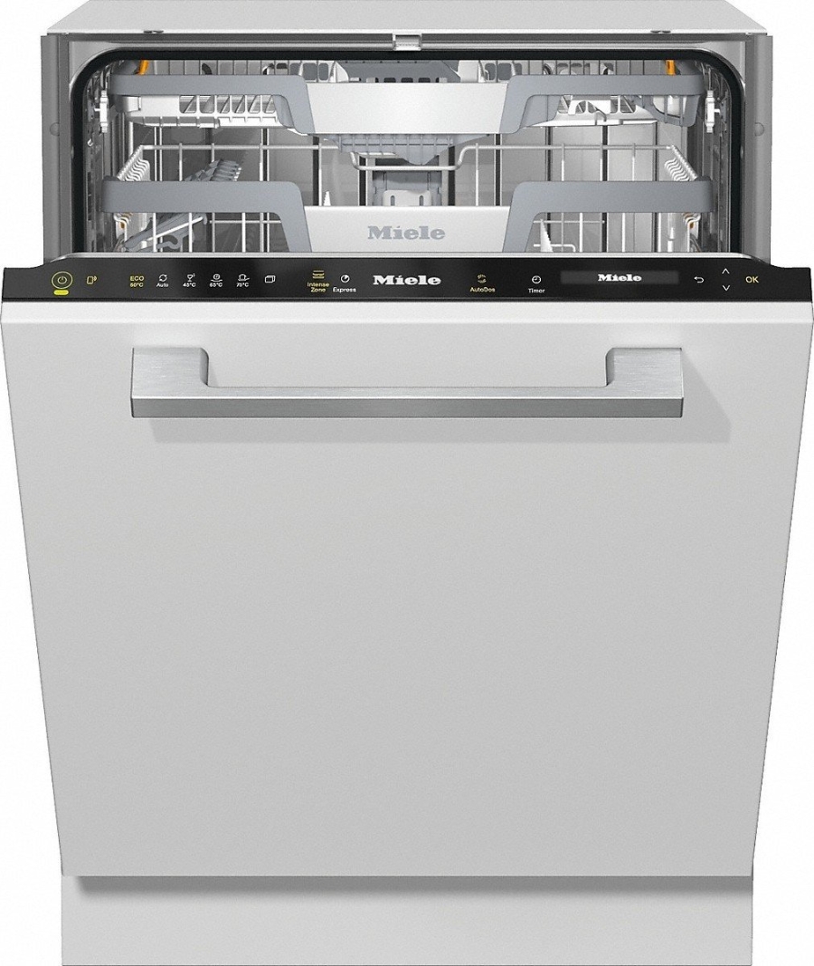 Miele G 7360 SCVi Obsidianschwarz Geschirrspüler vollintegriert  AutoDos mit Besteckschublade