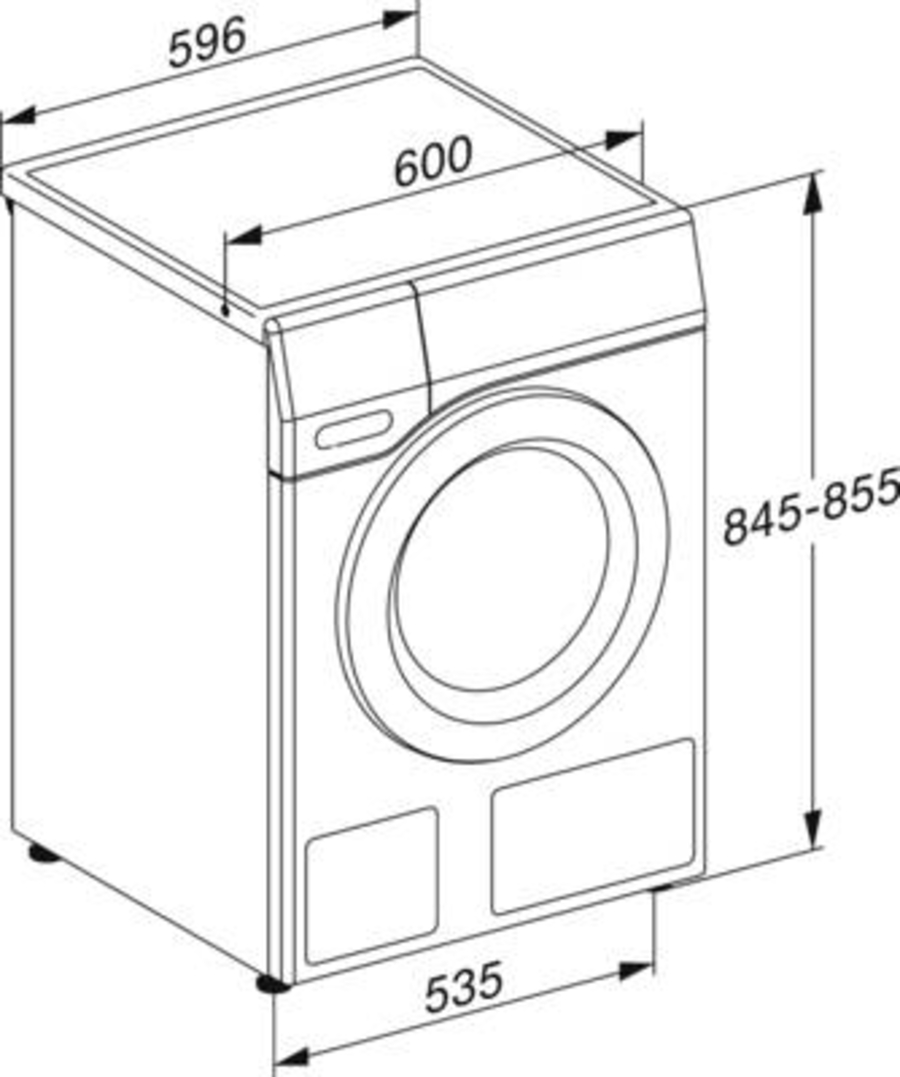 Miele WCD120 WPS  Waschmaschine Lotosweiss 60 cm Frontlader 8 kg 1400 U/min EEK:A