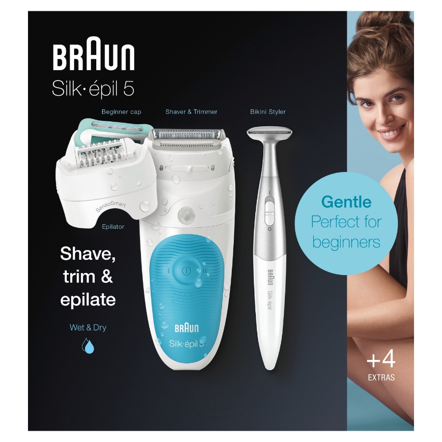 Braun Personal Care Silk-epil 5 5-810 Epilierer SensoSmart Wet&Dry 