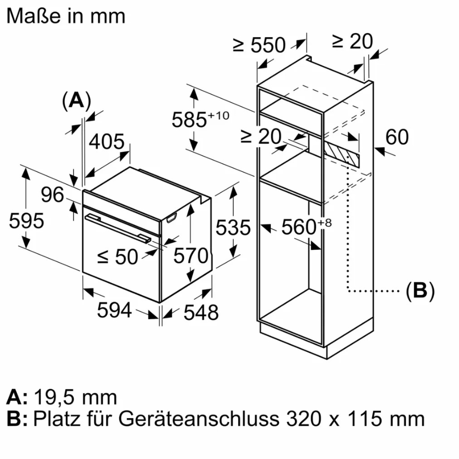 Bosch HRG5785S6 Einbau-Backofen mit Dampfunterstützung Edelstahl