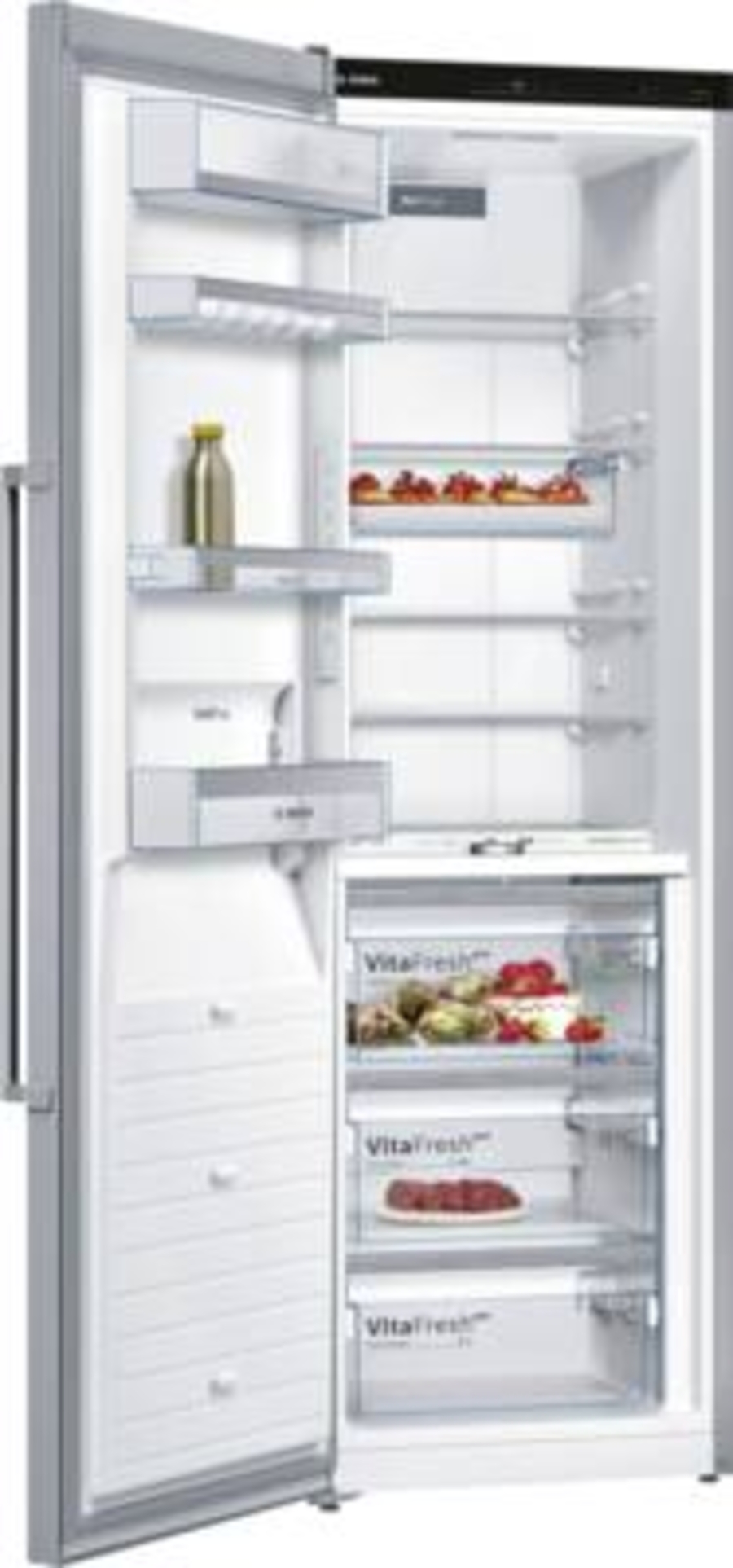 Bosch KSF36PIDP Kühlschrank Edelstahl-Grau mit VitaFresh pro,Standgerät 186 x 60 cm