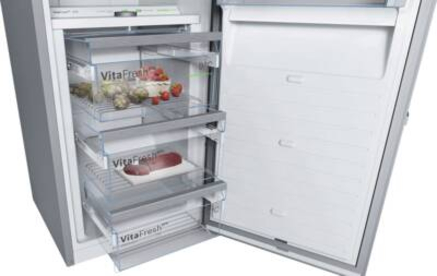 Bosch KSF36PIDP Kühlschrank Edelstahl-Grau mit VitaFresh pro,Standgerät 186 x 60 cm