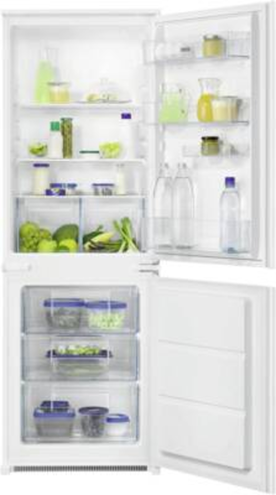 Zanussi ZNLN16FS1  Kühl-Gefrierkombination Einbau 158 cm Schlepptüre