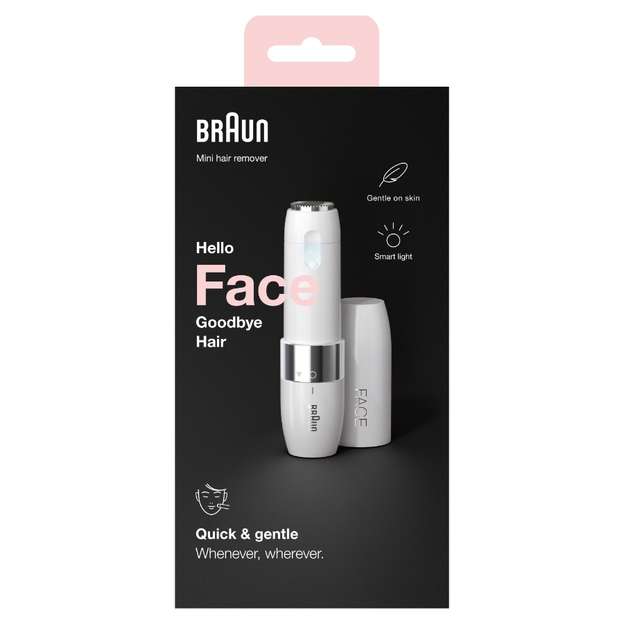 Braun Personal Care FS1000 Mini-Gesichtshaarentferner mit Smartlight 4210201313908 #face
