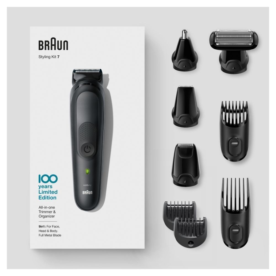 Braun Personal Care MGK7 9-in-1 Barttrimmer 100 Jahre Braun 