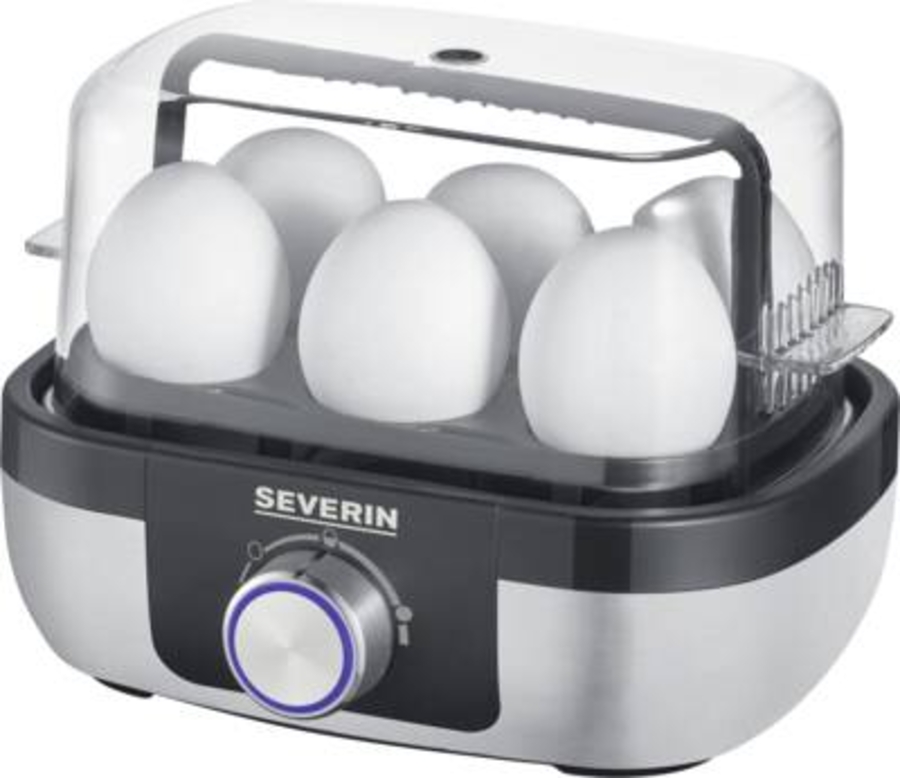 Severin EK3167 Eierkocher Edelstahl-Schwarz 