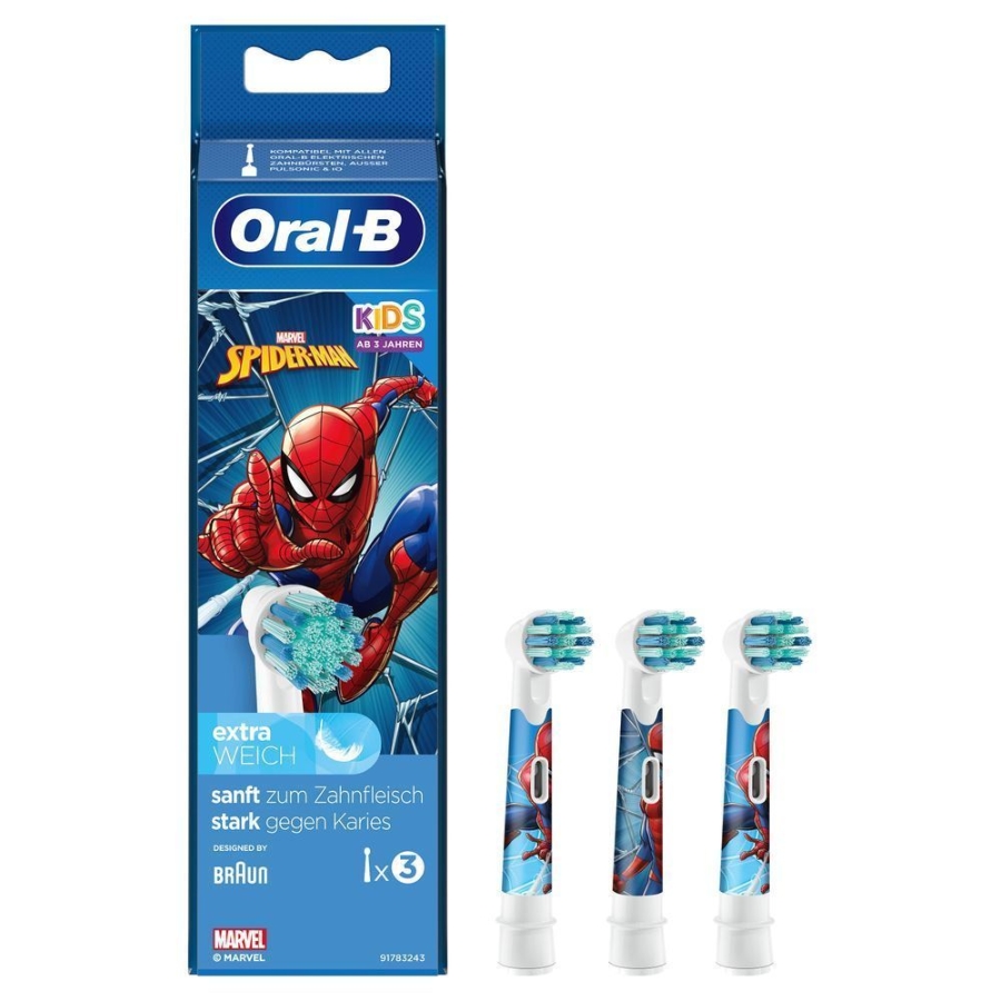 Oral-B Aufsteckbürsten Spiderman 3er 4210201404330 #aufsteckbürsten spiderman 3er
