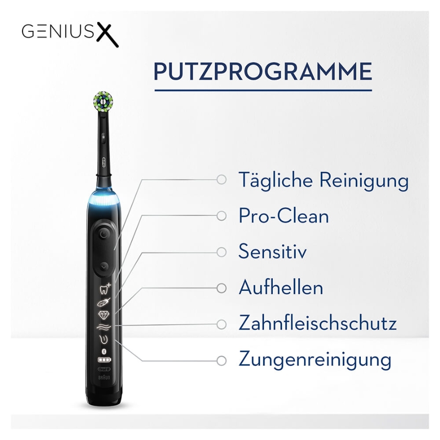 Oral-B Genius X Elektrische Zahnbürste  Schwarz 