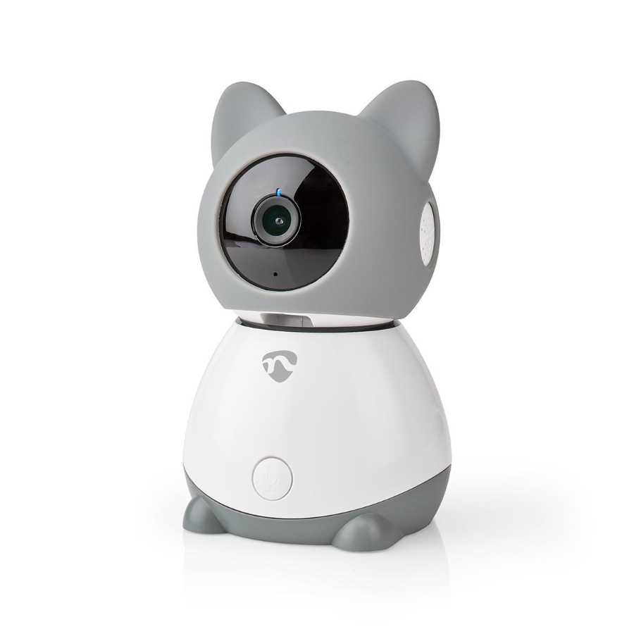 Nedis WIFICI30CGY Smartlife Innenkamera WLAN | Full HD 1080p  Pan tilt  Cloud / MicroSD | mit Bewegungssensor | Nachtsicht