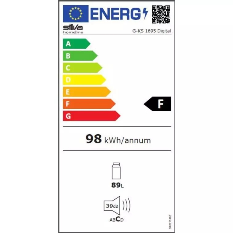 Silva G-KS 1695 Digital Getränke-Dosenkühler  89 l Standgerät Weiß 