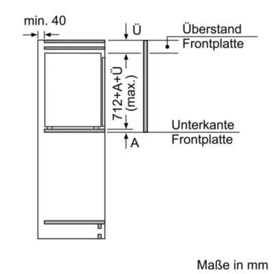 Siemens GI11VADC0 Gefrierschrank Einbau 72 cm Nische 