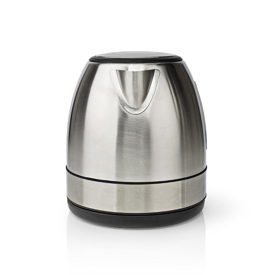 Nedis KAWK300EAL Wasserkocher 1.0 l | Edelstahl | Aluminium  Um 360 Grad drehbar | Verdecktes Heizelement