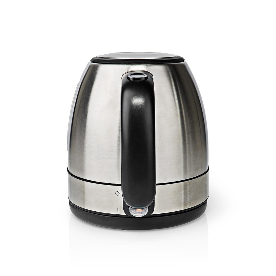 Nedis KAWK300EAL Wasserkocher 1.0 l | Edelstahl | Aluminium  Um 360 Grad drehbar | Verdecktes Heizelement