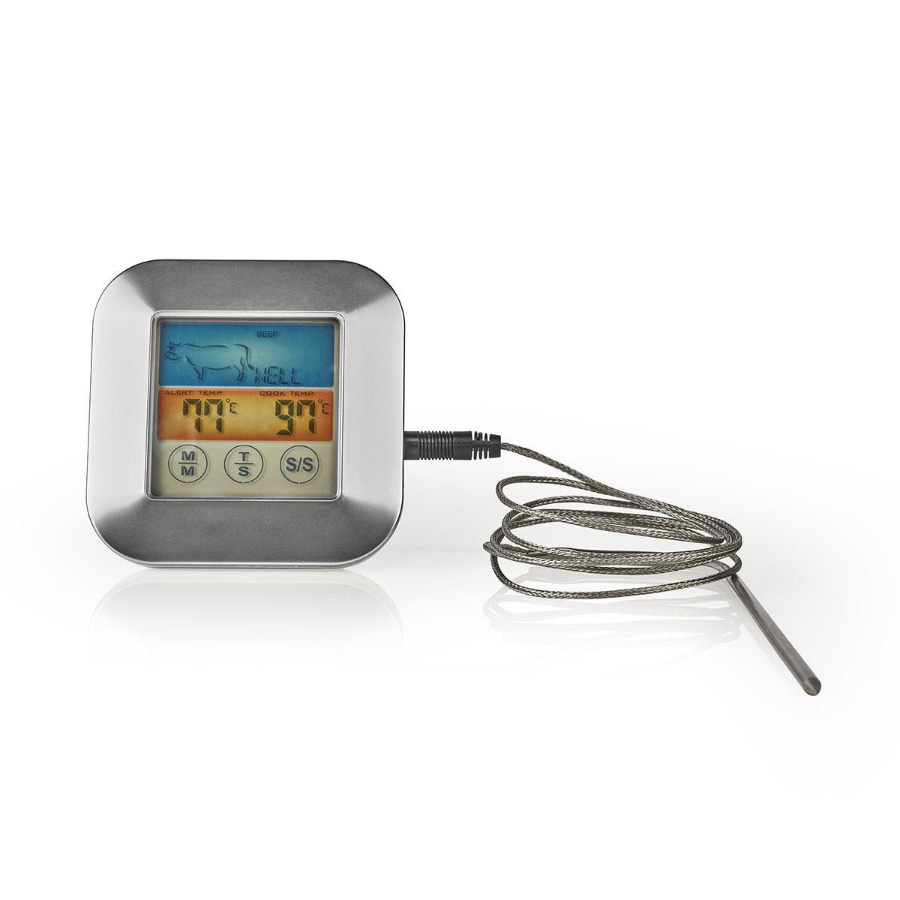 Nedis KATH106SI Fleischthermometer Alarm / Timer / Zemperatureinstellungen