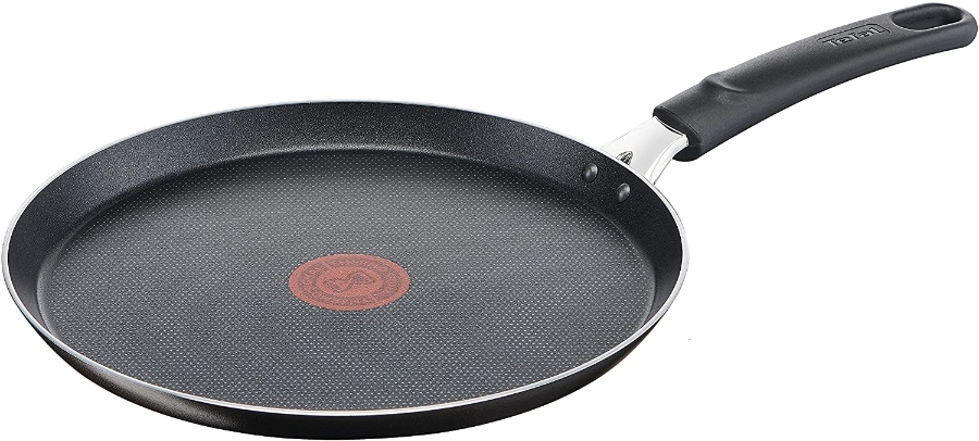 Tefal B55509 Easy Cook & Clean Crêpepfanne (25 cm)  Schwarz Antihaftversiegelung | Thermo-Signal | stabiler Boden