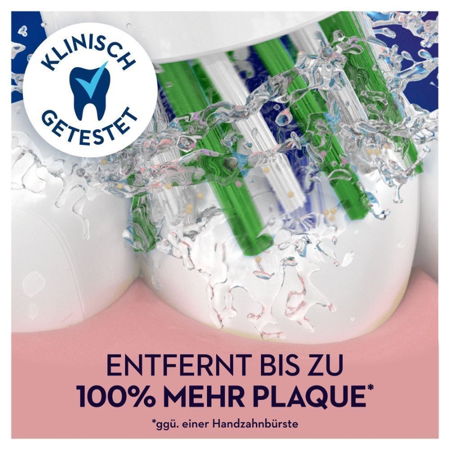 Oral-B Aufsteckbürsten CrossAction, CleanMaximizer 10er FFU, weiß