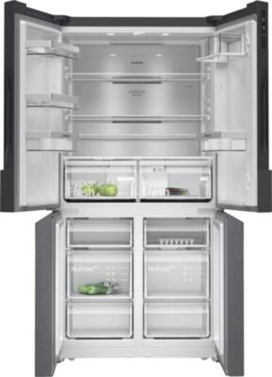 Siemens KF96NAXEA Side by Side Frenchdoor Edelstahl-Schwarz 