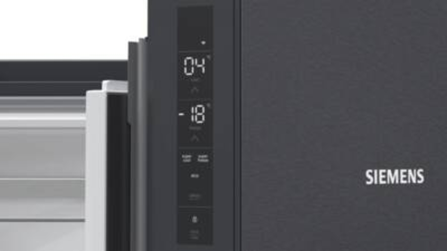 Siemens KF96NAXEA Side by Side Frenchdoor Edelstahl-Schwarz 