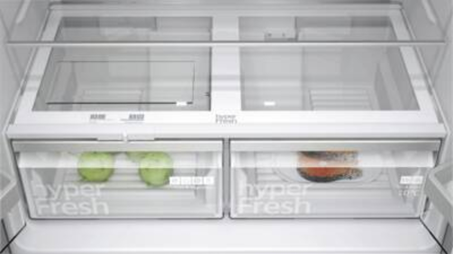 Siemens KF96NAXEA Side by Side Frenchdoor Edelstahl-Schwarz 