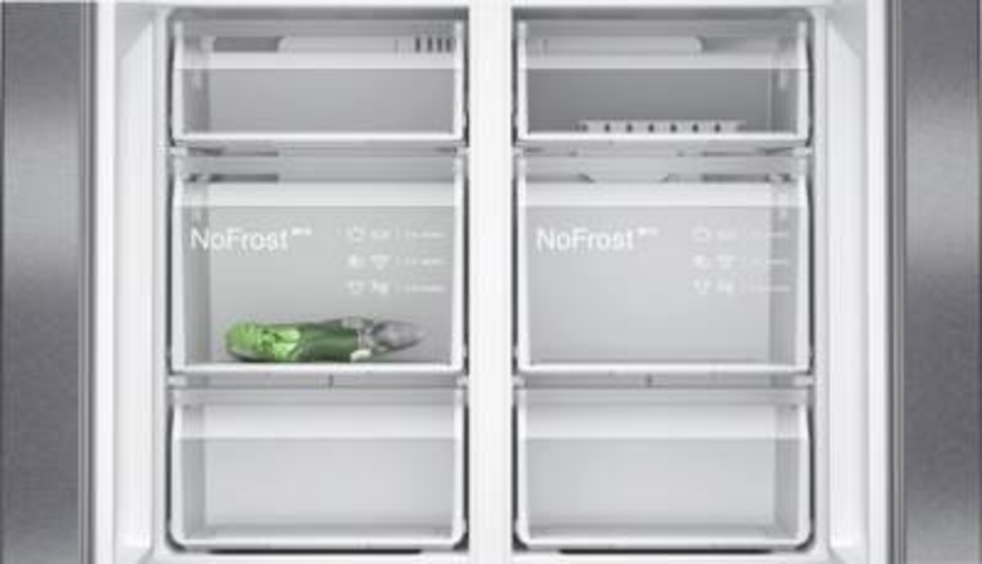 Siemens KF96NAXEA Side by Side Frenchdoor Edelstahl-Schwarz 
