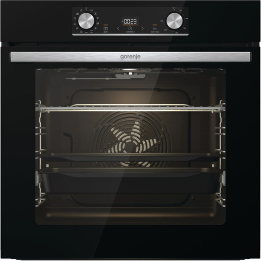 Gorenje BOSX6737E06BG Einbauherdset Schwarz mit Glaskeramikkochfeld ECT43X