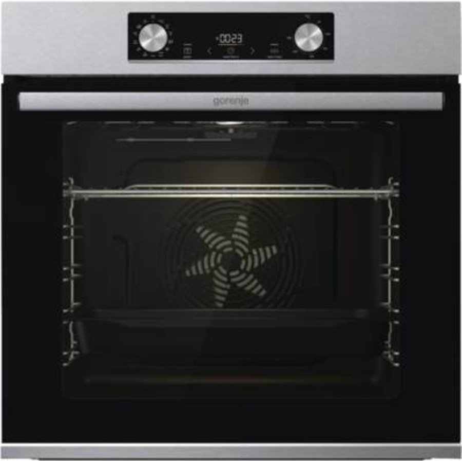 Gorenje BOSX6737E06BG Einbauherdset Schwarz mit Glaskeramikkochfeld ECT43X