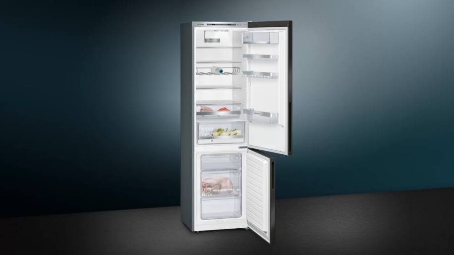 Siemens KG39E8XBA IQ500 Kühl-GefrierKombination mit Gefrierfach  ,201cm edelstahl schwarz  EEK:B 