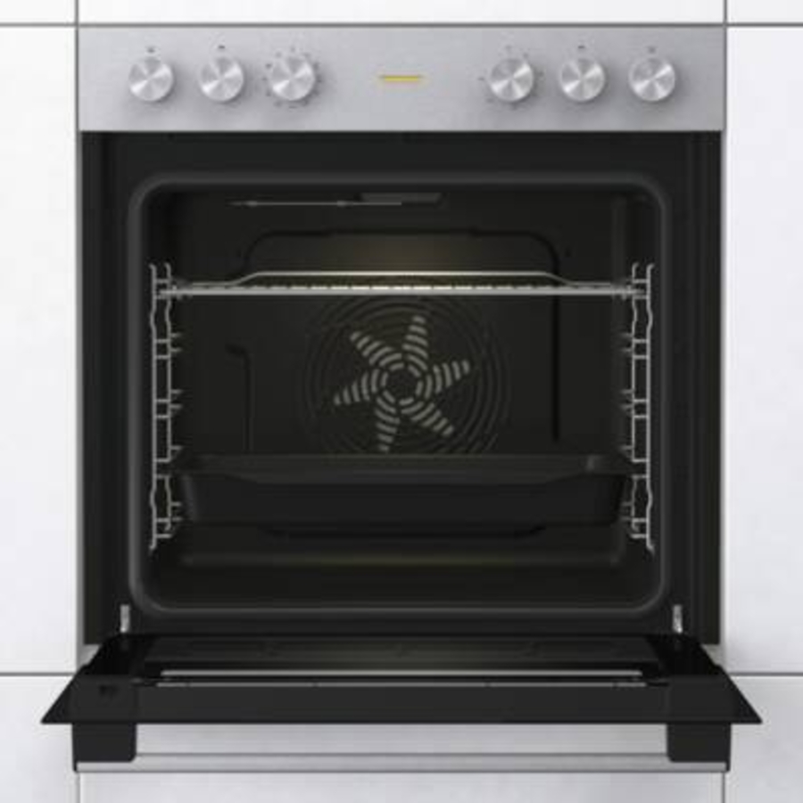 Gorenje BC6715E02XK Einbau Herd Edelstahl-Schwarz 