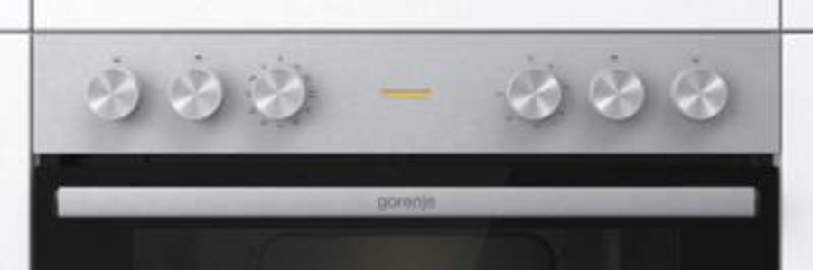 Gorenje BC6715E02XK Einbau Herd Edelstahl-Schwarz 