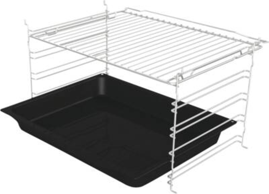 Gorenje BC6715E02XK Einbau Herd Edelstahl-Schwarz 