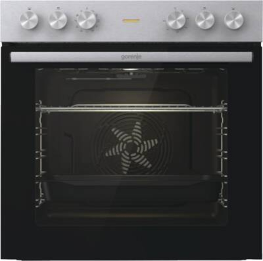 Gorenje BC6715E02XK Einbau Herd Edelstahl-Schwarz 