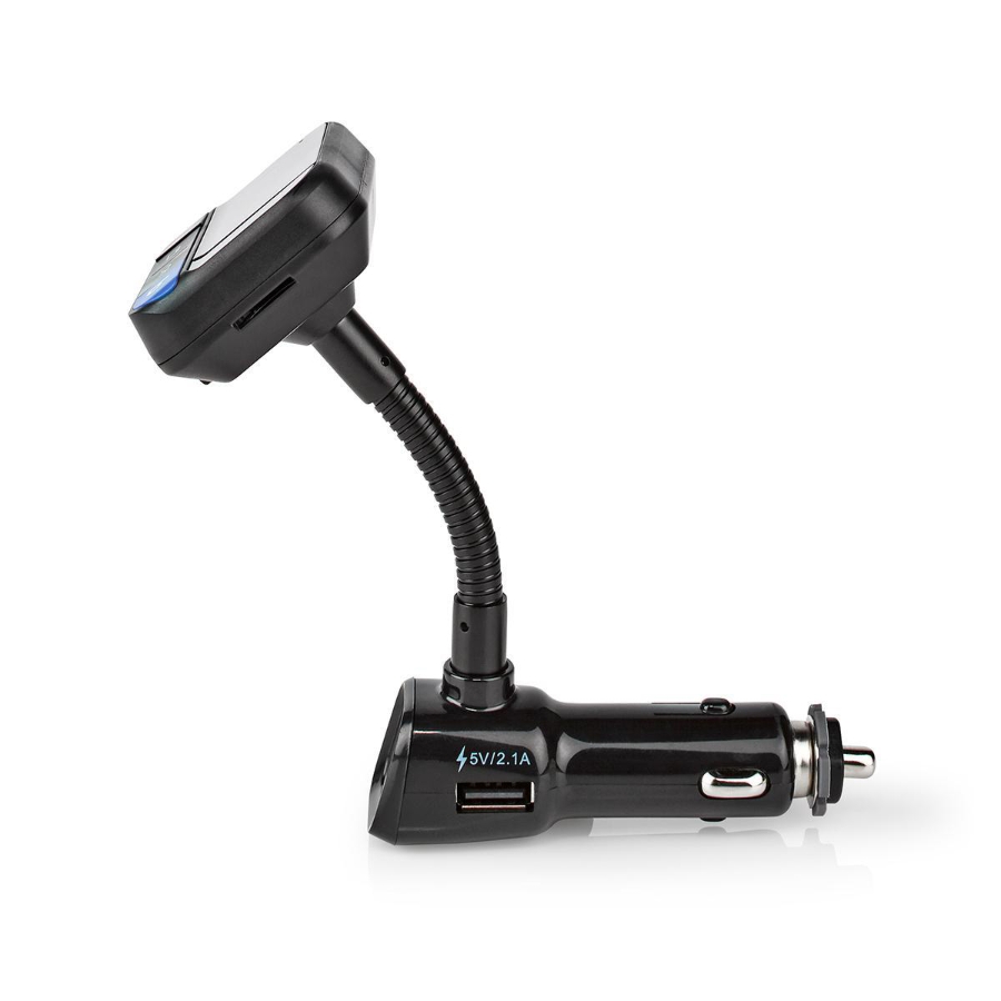 Nedis CATR102BK Kfz Audio FM Transmitter | LED Bildschirm | Blue 5.0 V DC / 1.0 A / 5.0 V DC / 2.4 A