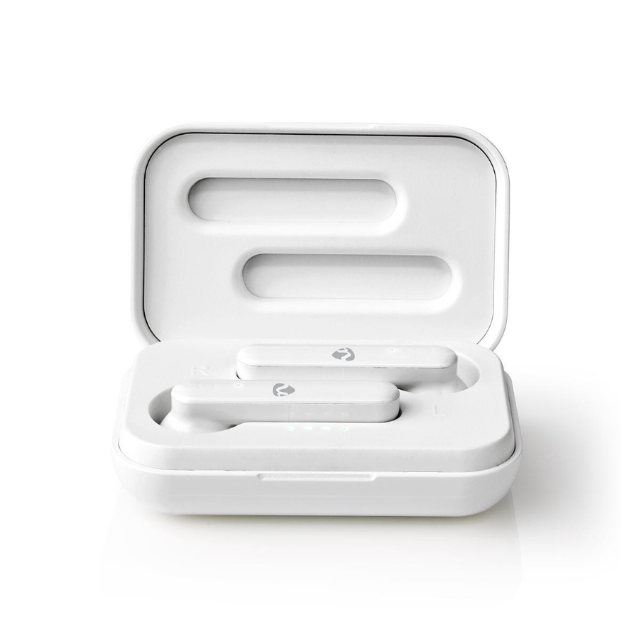 Nedis HPBT2052WT Vollständig drahtlose Kopfhörer Bluetooth®  max. Batteriespielzeit: 2.5 hrs  Berührungssteuerung 