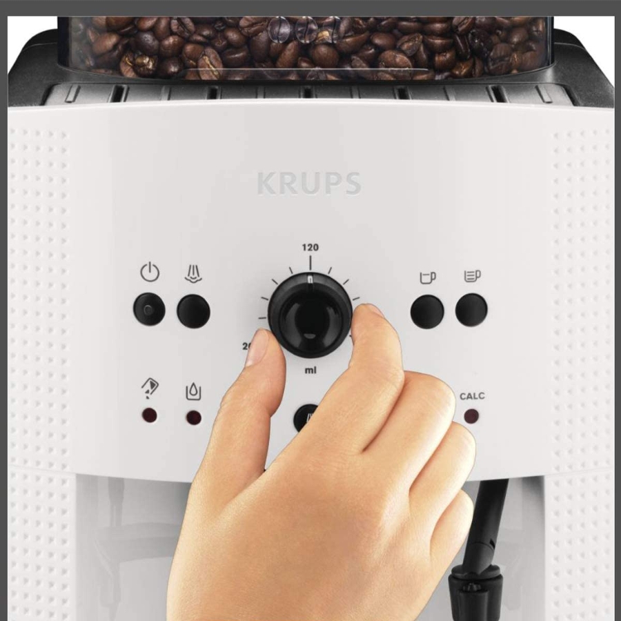 Krups EA8105 Kaffeemaschine Milchsystem mit CappucinoPlus-Düse  weiß 