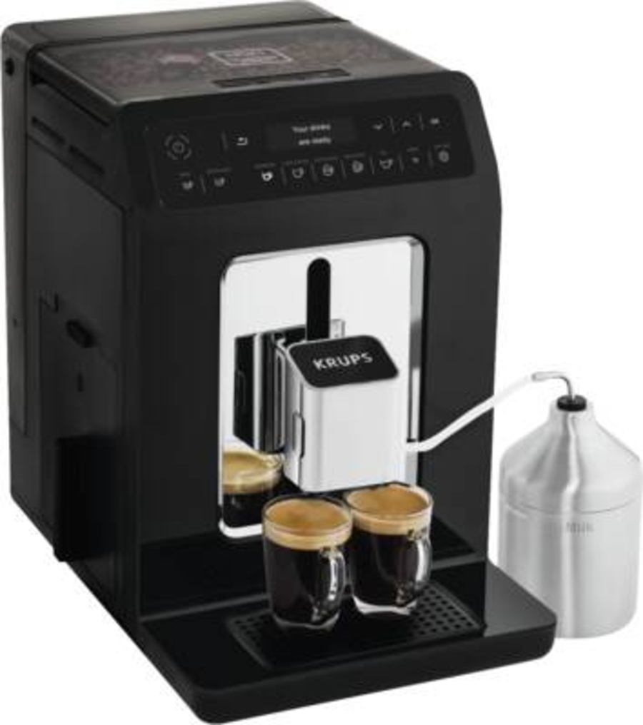 Krups EA8918 Evidence Kaffee-Vollautomaten Piano Black