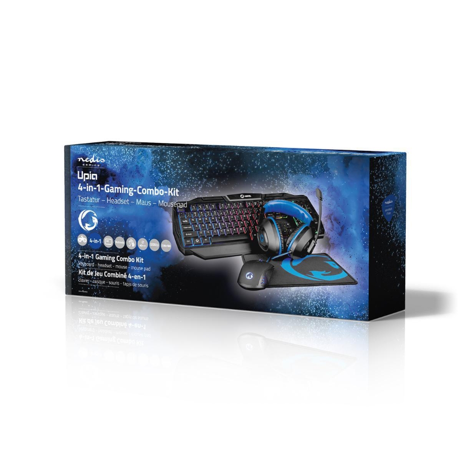 Nedis GCK41100BKDE  Gaming Combo Kit 4 in1  DE Layout