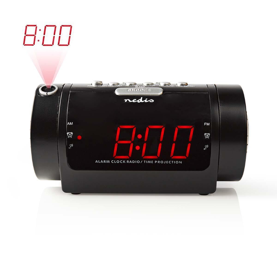 Nedis CLAR005BK  Digital-Wecker-Radio AM- und FM-Bänder - mit 20 voreingestellten Stationen 