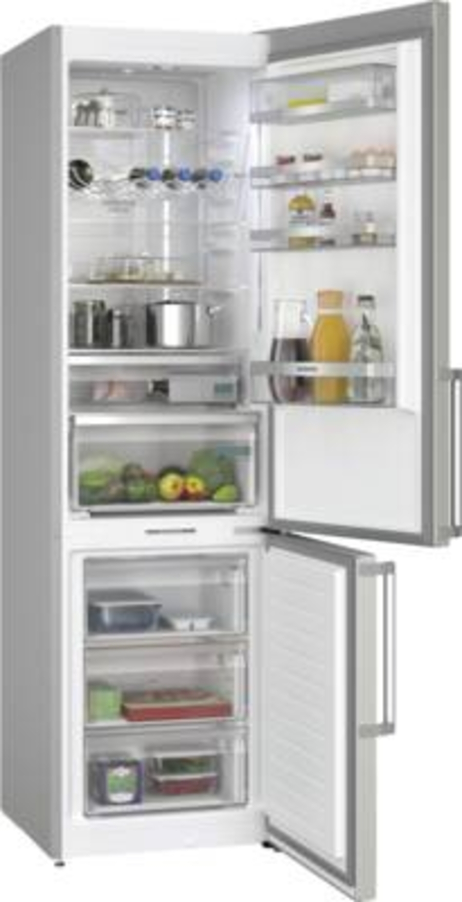 Siemens KG39NAICT Kühl-Gefrierkombination Stand Edelstahl-Grau Inox-antifingerprint