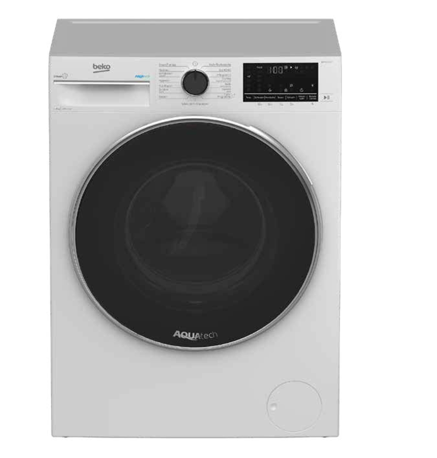 Beko B5WFT594138W Waschmaschine Frontlader 9kg 1400 U/min EEK:A