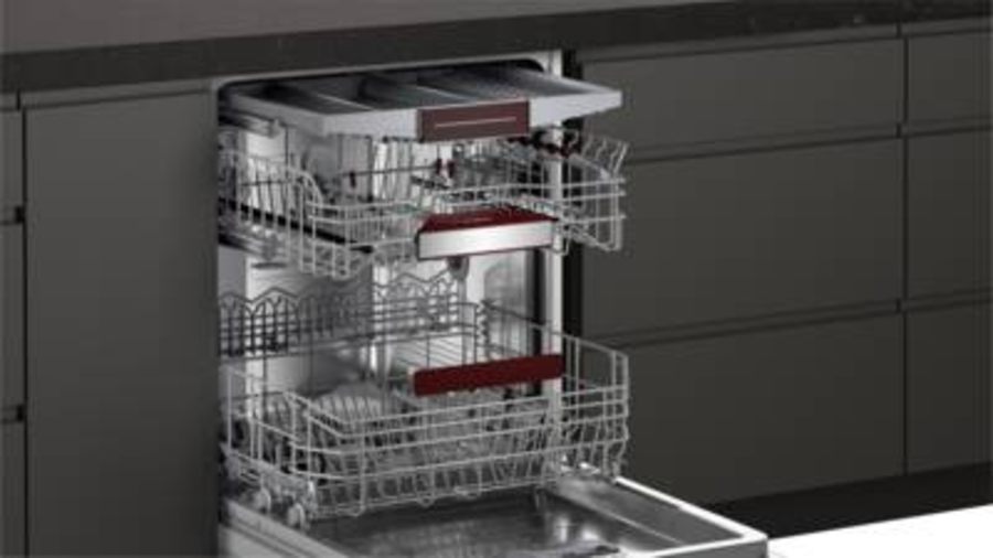 Neff S197TCX00E Geschirrspüler Einbau vollintegrierbar 60cm mit Varioscharnier(IKEA KÜCHE)und Besteckschublade