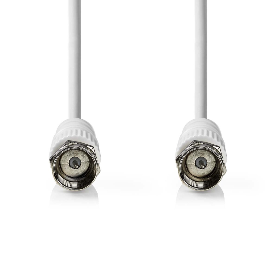 Nedis CSGP41000WT50 Satelliten- und Antennenkabel F Stecker | F Stecker | Vernickelt | 75 Ohm 