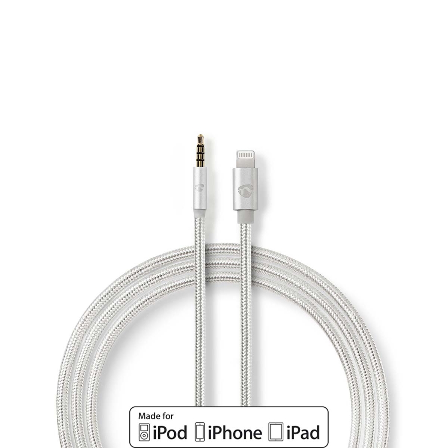 Nedis CCTB39940AL10 Lightning-Adapter Apple Lightning 8-Pin | 3.5 mm Stecker | Vergoldet | 1.00 m 