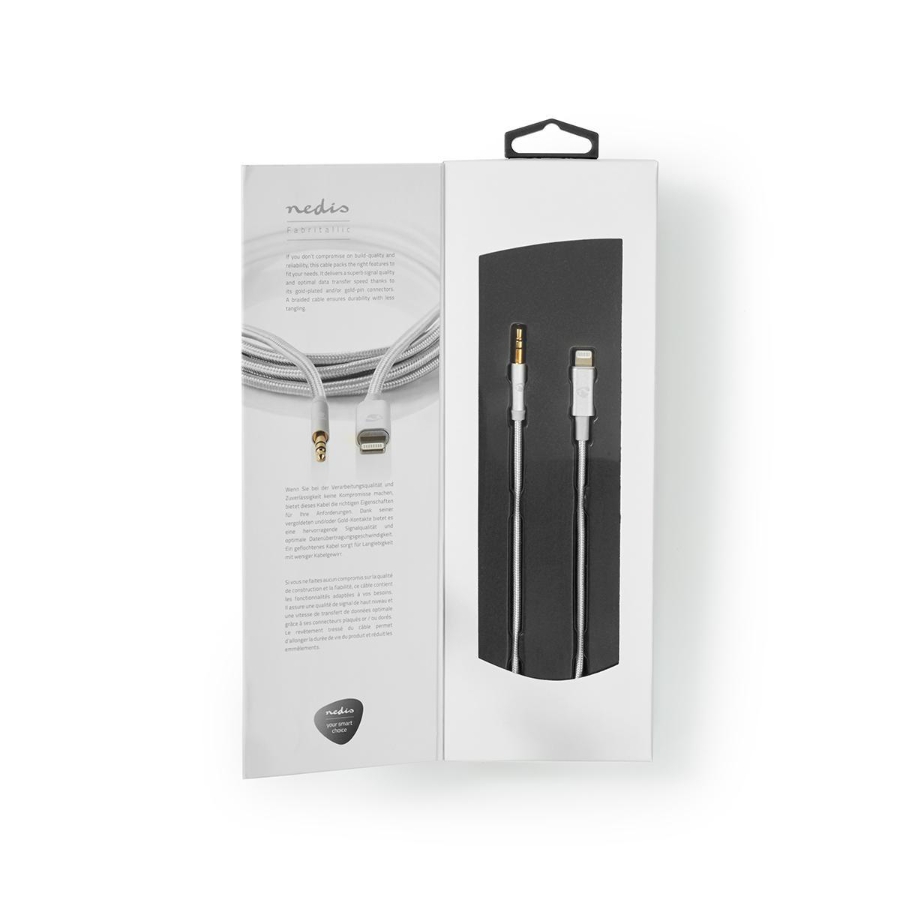 Nedis CCTB39940AL10 Lightning-Adapter Apple Lightning 8-Pin | 3.5 mm Stecker | Vergoldet | 1.00 m 