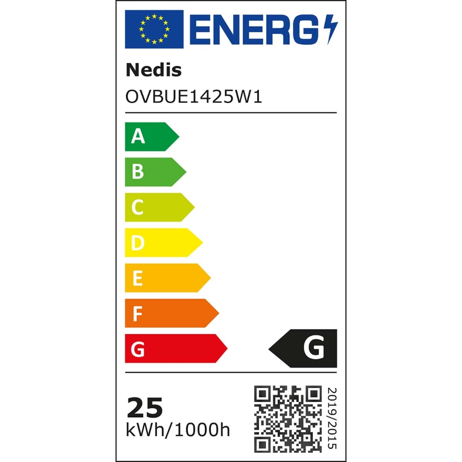 Nedis OVBUE1425W1 Backofenlampe 25 W | E14 | Glühend | T25 